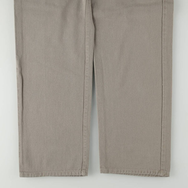 Guess Jeans Classic Fit Straight Leg Tapered Denim Pants, Made in USA, Men's Size W33 (approx.) cotton Khaki type Vintage Second Hand