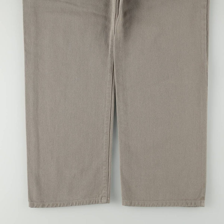 Guess Jeans Classic Fit Straight Leg Tapered Denim Pants, Made in USA, Men's Size W33 (approx.) cotton Khaki type Vintage Second Hand