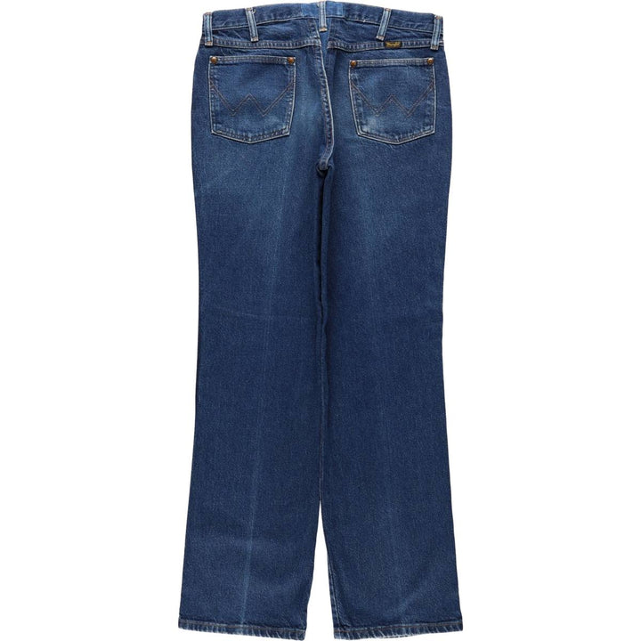 80s-90'S Wrangler Straight Denim Pants, Made in USA, Men's, W33, Vintage cotton blue type Vintage Second Hand