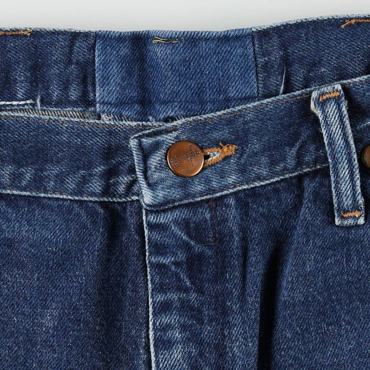 80s-90'S Wrangler Straight Denim Pants, Made in USA, Men's, W33, Vintage cotton blue type Vintage Second Hand