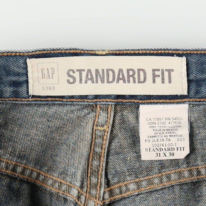 GAP STANDARD FIT Tapered Denim Pants, Men's W30 (approx.) cotton blue type Vintage Second Hand