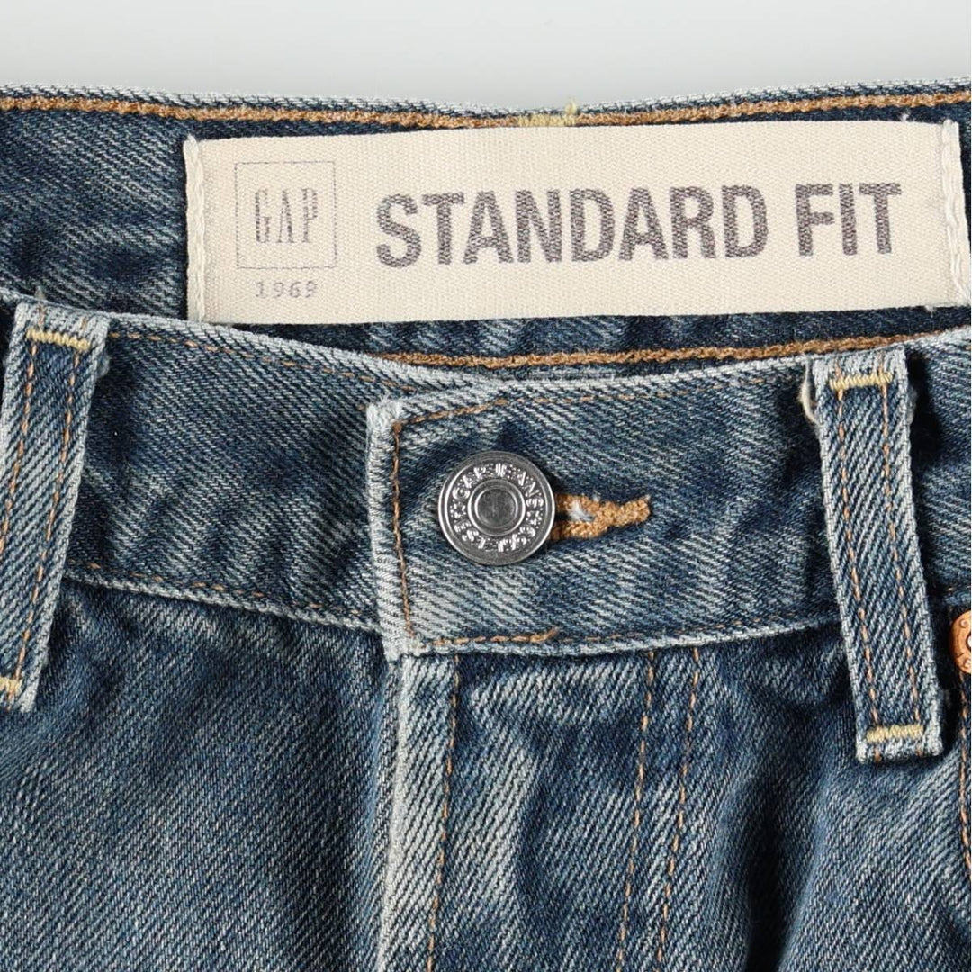GAP STANDARD FIT Tapered Denim Pants, Men's W30 (approx.) cotton blue type Vintage Second Hand