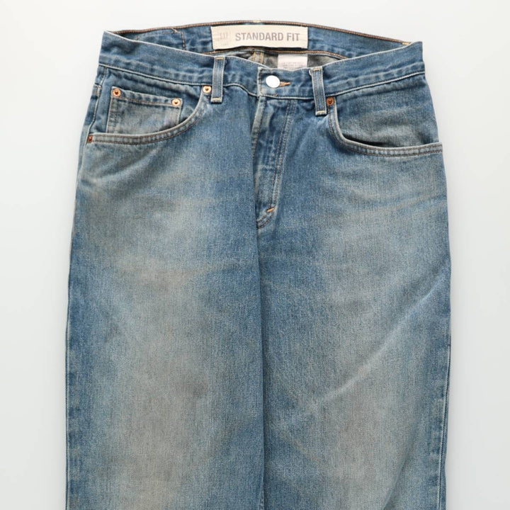GAP STANDARD FIT Tapered Denim Pants, Men's W30 (approx.) cotton blue type Vintage Second Hand