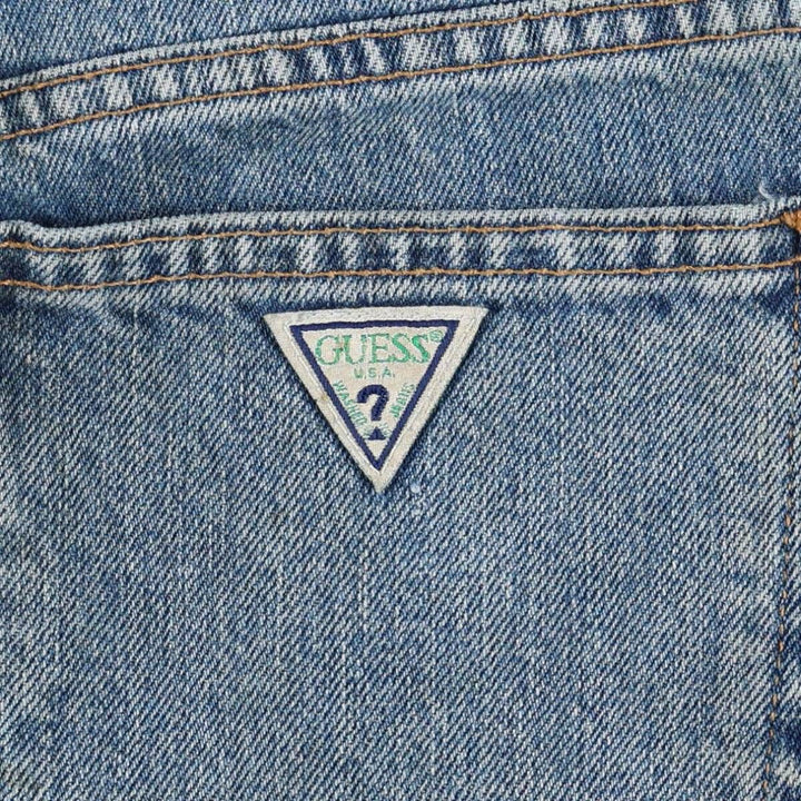 Guess Jeans Classic Fit Straight Leg Tapered Denim Pants, Men's Size W32 (approx.) cotton blue type Vintage Second Hand