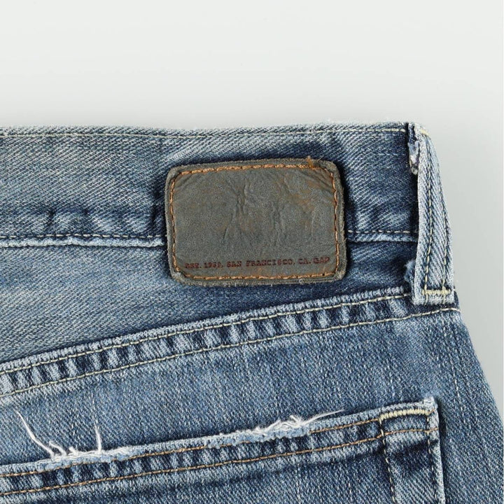 GAP Relaxed Boot Fit Bootcut Denim Pants, Men's Size W34 (approx.) cotton blue type Vintage Second Hand
