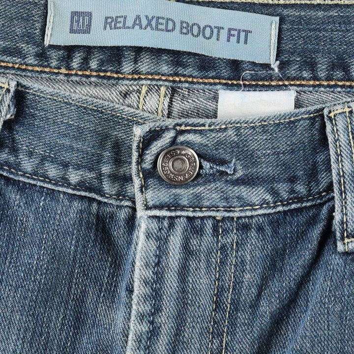GAP Relaxed Boot Fit Bootcut Denim Pants, Men's Size W34 (approx.) cotton blue type Vintage Second Hand