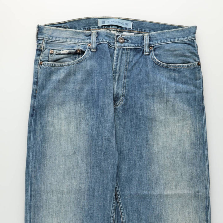 GAP Relaxed Boot Fit Bootcut Denim Pants, Men's Size W34 (approx.) cotton blue type Vintage Second Hand