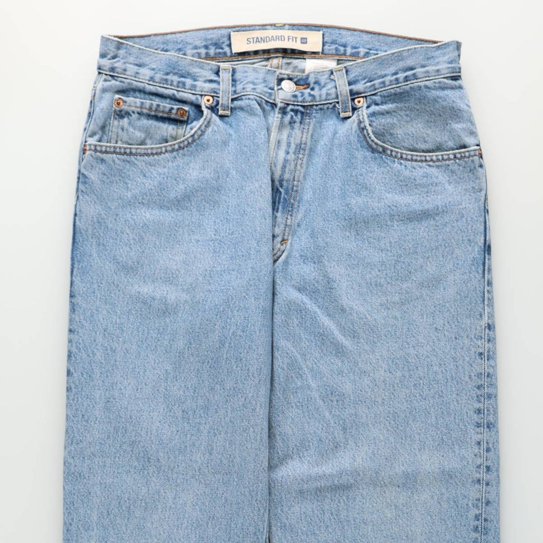 GAP STANDARD FIT Tapered Denim Pants, Men's W33 (approx.) cotton blue type Vintage Second Hand