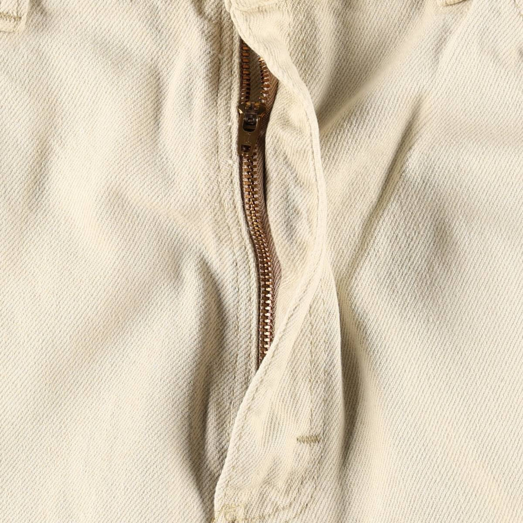 80s-90'S Wrangler Tapered Denim Pants, Made in USA, Men's Size W36 (approx.), Vintage cotton Beige type Vintage Second Hand