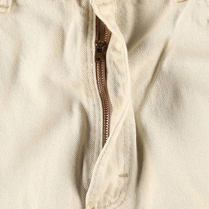 80s-90'S Wrangler Tapered Denim Pants, Made in USA, Men's Size W36 (approx.), Vintage cotton Beige type Vintage Second Hand