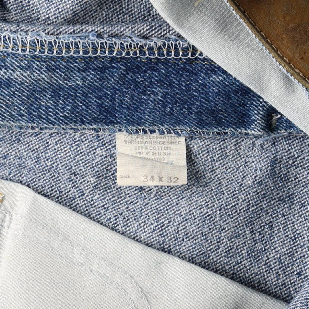 Lee Tapered Denim Pants, Made in USA, Men's Size W33 (approx.) cotton blue type Vintage Second Hand