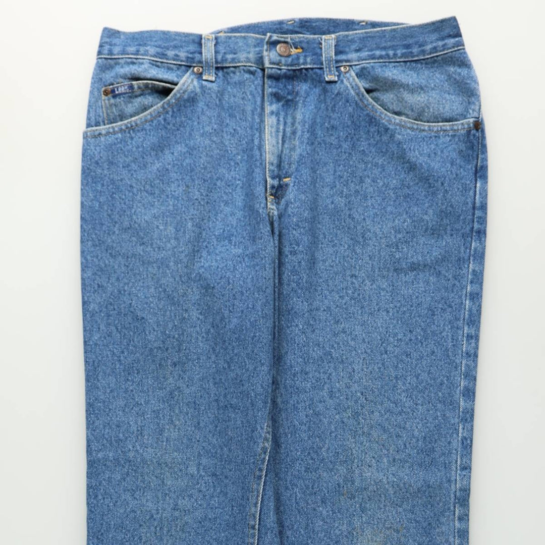 Lee Tapered Denim Pants, Made in USA, Men's Size W33 (approx.) cotton blue type Vintage Second Hand