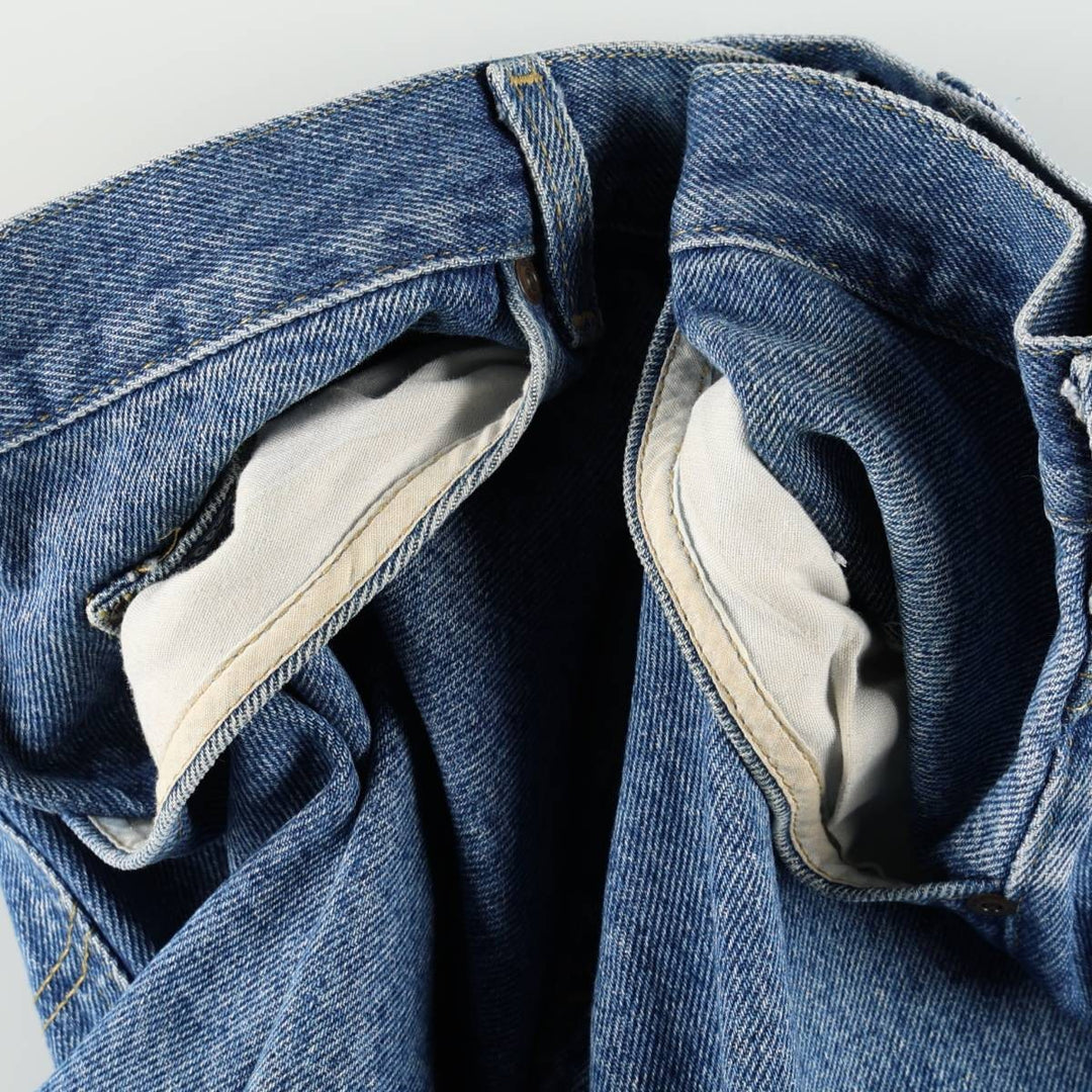 Lee Tapered Denim Pants, Made in USA, Men's Size W33 (approx.) cotton blue type Vintage Second Hand