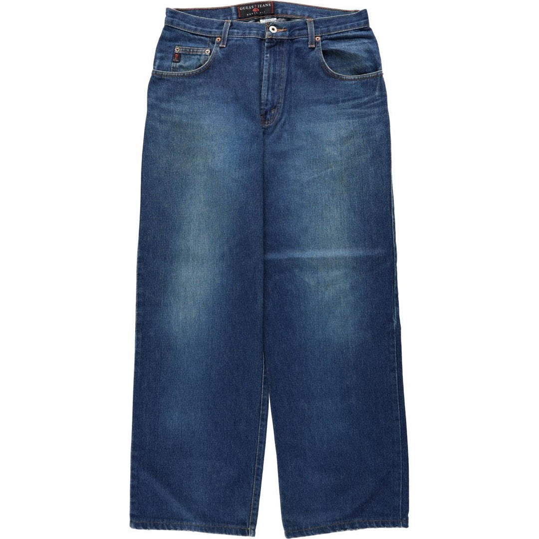 Guess JEANS URBAN FIT Tapered Denim Pants, Made in Canada, Men's W34 (approx.) cotton blue type Vintage Second Hand