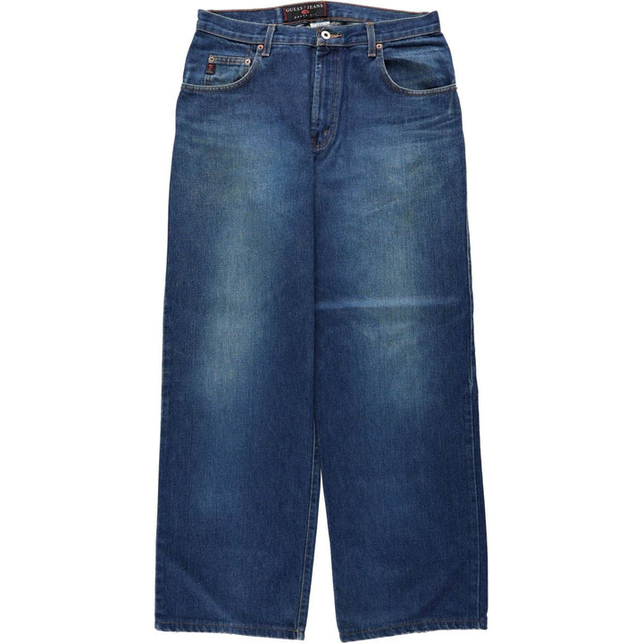 Guess JEANS URBAN FIT Tapered Denim Pants, Made in Canada, Men's W34 (approx.) cotton blue type Vintage Second Hand