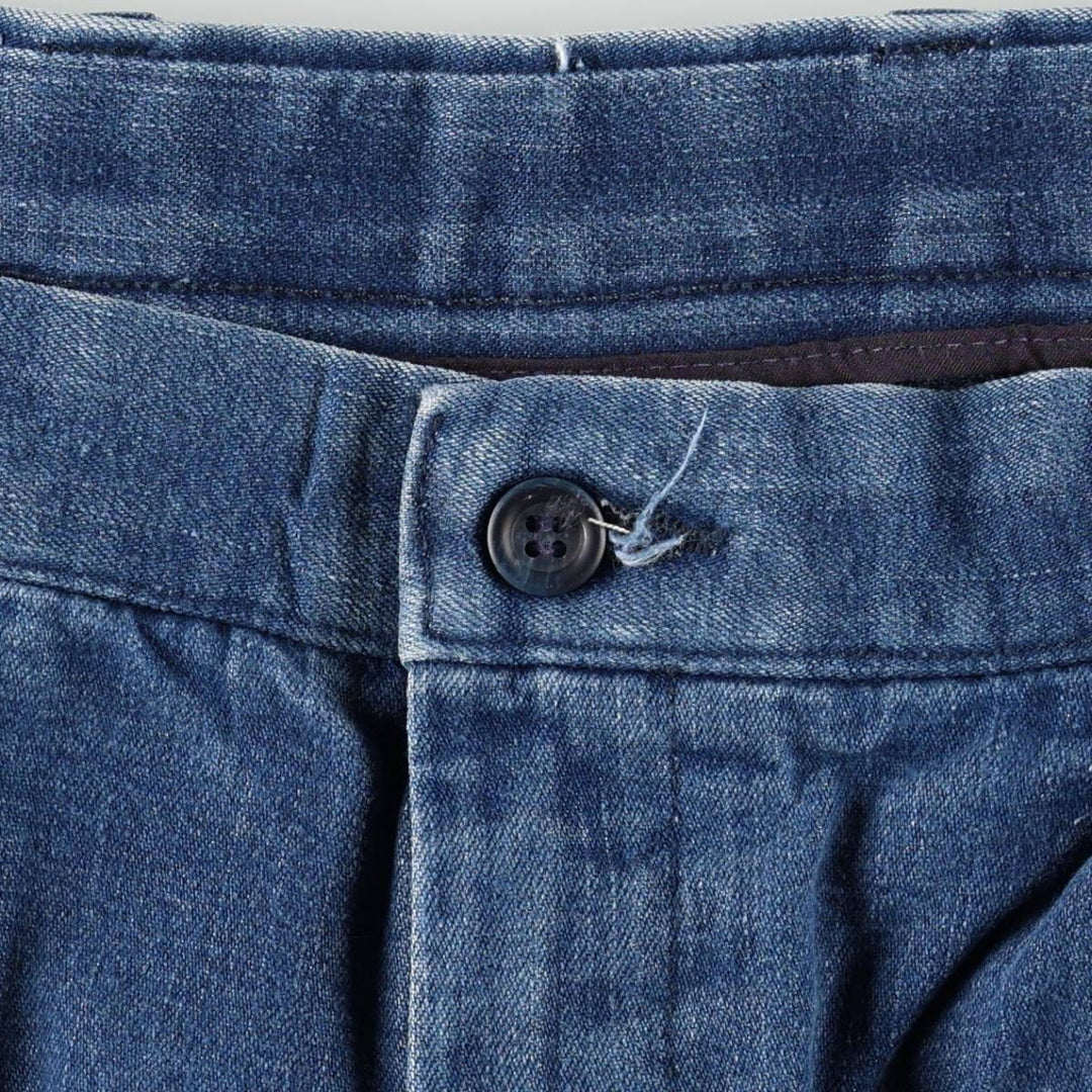 Dockers PLEATED CLASSIC FIT Two-Pleat Tapered Denim Pants, Men's Size W34 (approx.) cotton blue type Vintage Second Hand