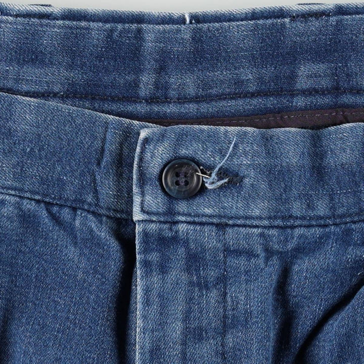 Dockers PLEATED CLASSIC FIT Two-Pleat Tapered Denim Pants, Men's Size W34 (approx.) cotton blue type Vintage Second Hand