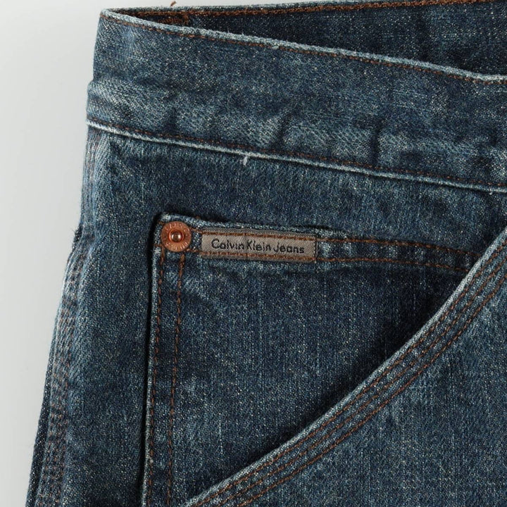 90s-00'S Calvin Klein Jeans Denim Painter Pants Men's W36 (approx.) Vintage cotton Navy blue Vintage Second Hand