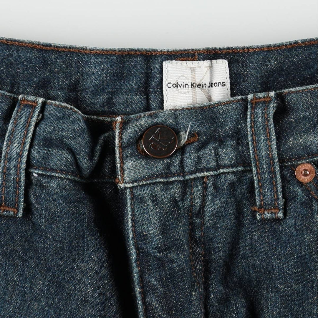 90s-00'S Calvin Klein Jeans Denim Painter Pants Men's W36 (approx.) Vintage cotton Navy blue Vintage Second Hand