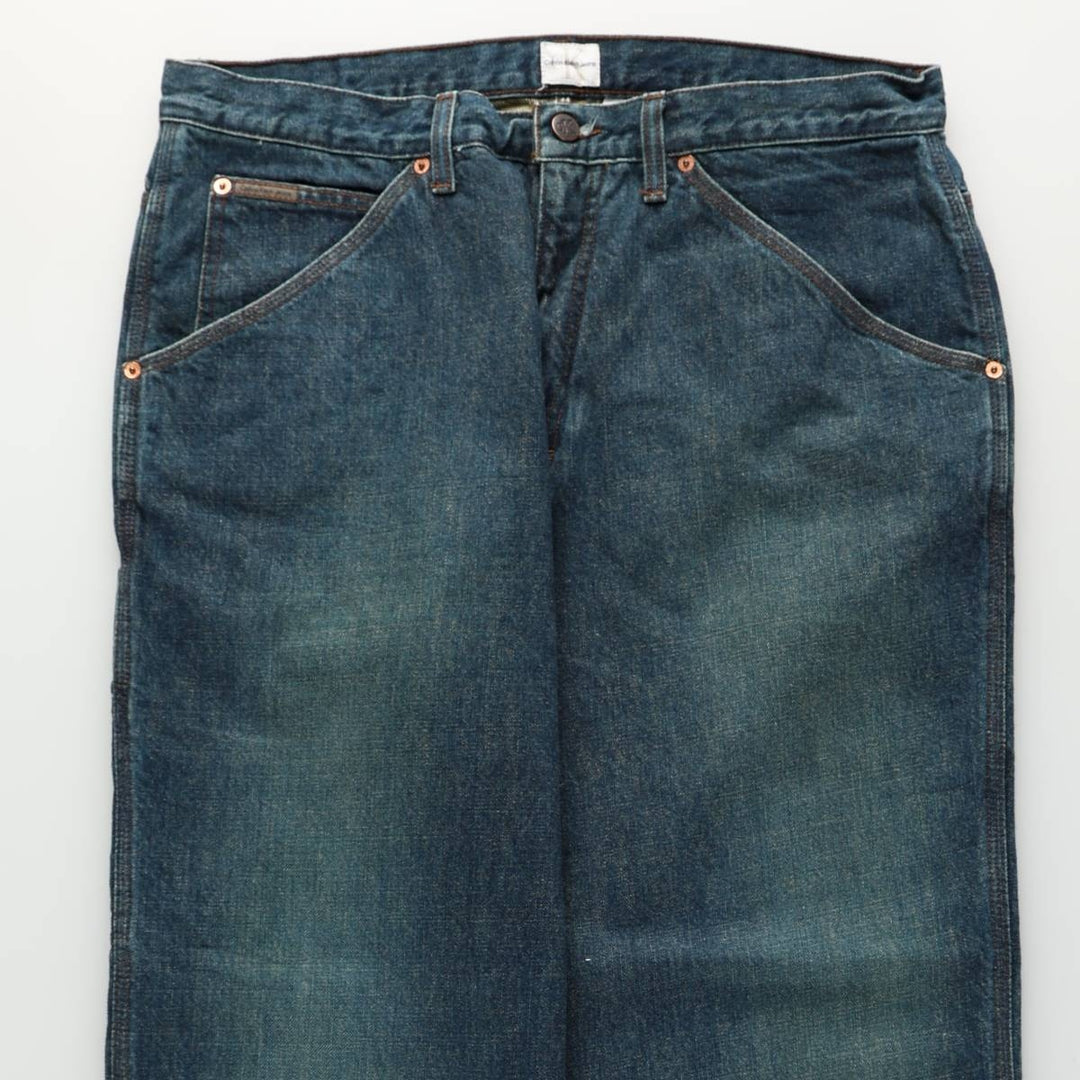 90s-00'S Calvin Klein Jeans Denim Painter Pants Men's W36 (approx.) Vintage cotton Navy blue Vintage Second Hand