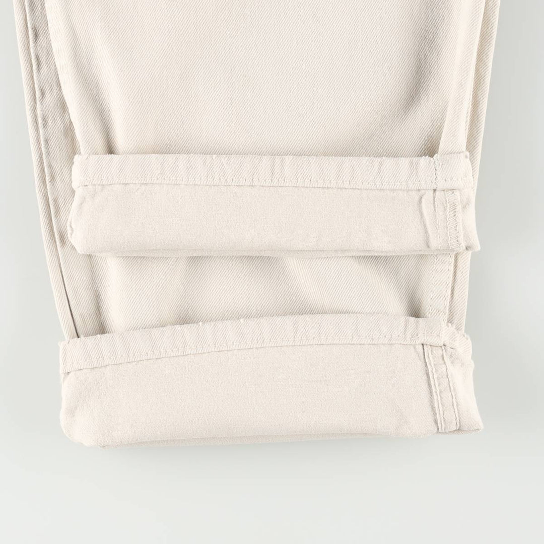 90s-00'S Calvin Klein Jeans White Denim Tapered Jeans Men's W36 (approx.) Vintage cotton white type Vintage Second Hand