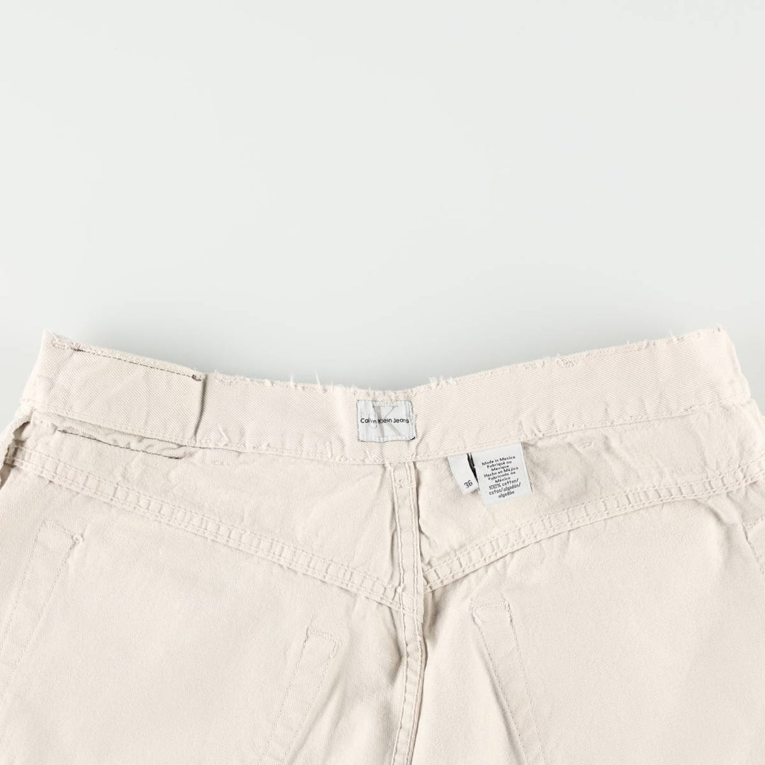 90s-00'S Calvin Klein Jeans White Denim Tapered Jeans Men's W36 (approx.) Vintage cotton white type Vintage Second Hand