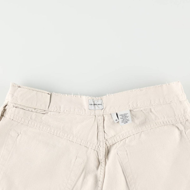 90s-00'S Calvin Klein Jeans White Denim Tapered Jeans Men's W36 (approx.) Vintage cotton white type Vintage Second Hand