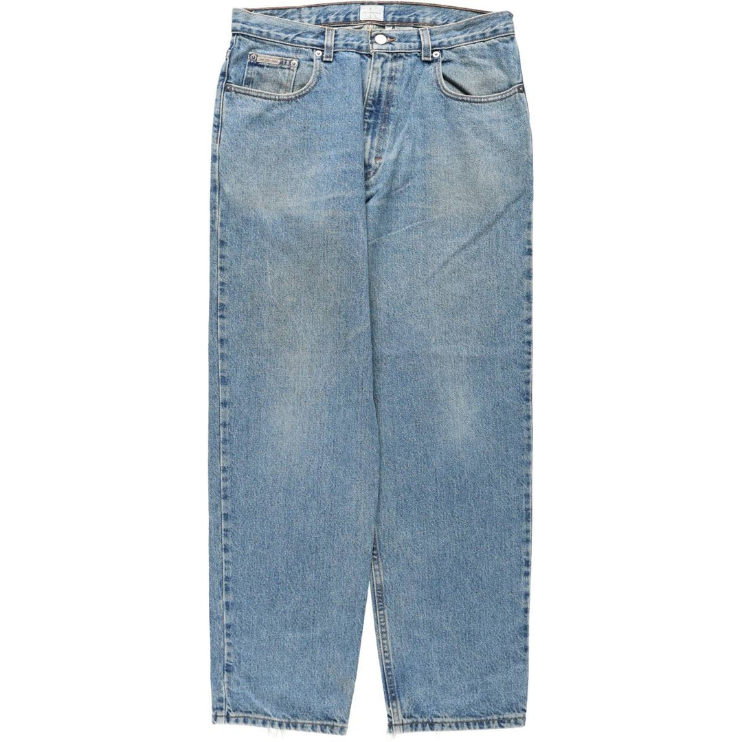 90s-00'S Calvin Klein Jeans Tapered Denim Pants Men's Vintage Size W33 cotton blue type Vintage Second Hand