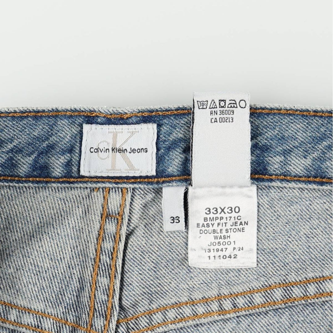 90s-00'S Calvin Klein Jeans Tapered Denim Pants Men's Vintage Size W33 cotton blue type Vintage Second Hand