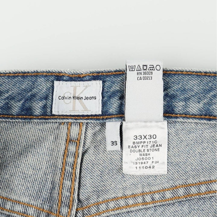 90s-00'S Calvin Klein Jeans Tapered Denim Pants Men's Vintage Size W33 cotton blue type Vintage Second Hand