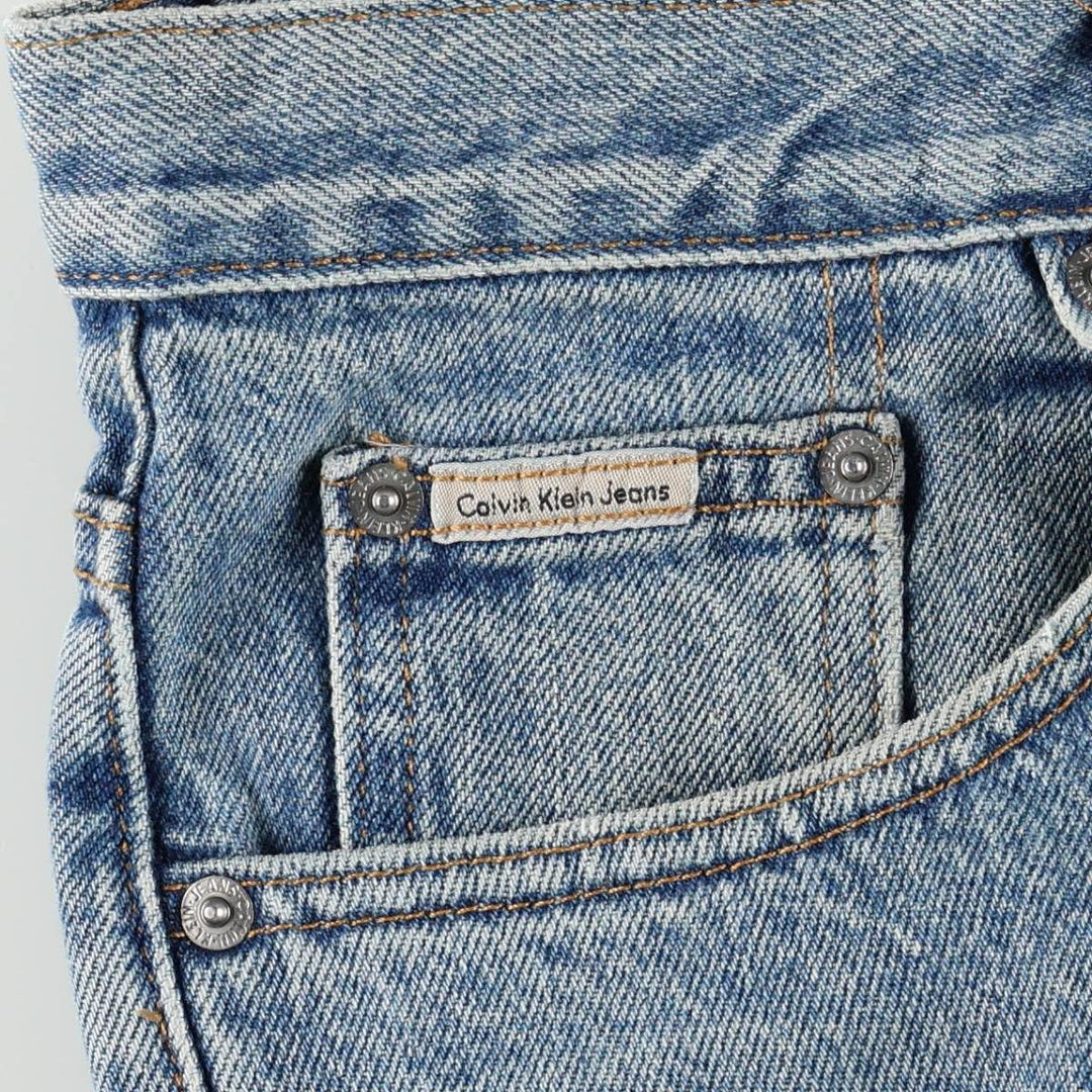 90s-00'S Calvin Klein Jeans Tapered Denim Pants Men's Vintage Size W33 cotton blue type Vintage Second Hand