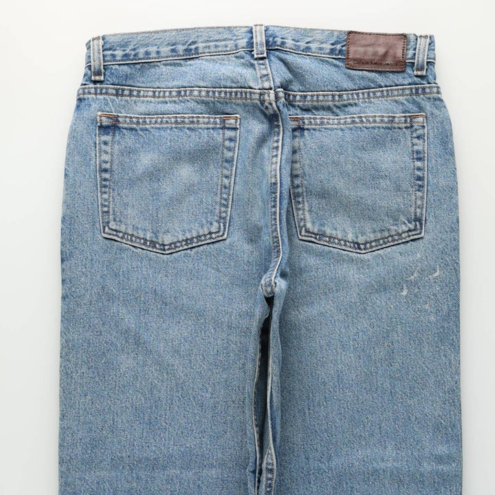 90s-00'S Calvin Klein Jeans Tapered Denim Pants Men's Vintage Size W33 cotton blue type Vintage Second Hand