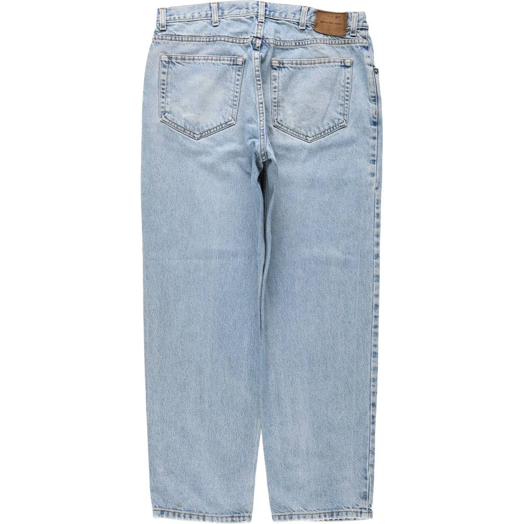 1990'S Calvin Klein Jeans Tapered Denim Pants, Made in USA, Men's Size W35 (approx.), Vintage cotton blue type Vintage Second Hand