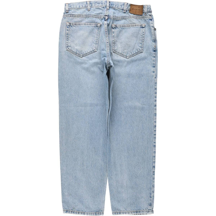1990'S Calvin Klein Jeans Tapered Denim Pants, Made in USA, Men's Size W35 (approx.), Vintage cotton blue type Vintage Second Hand