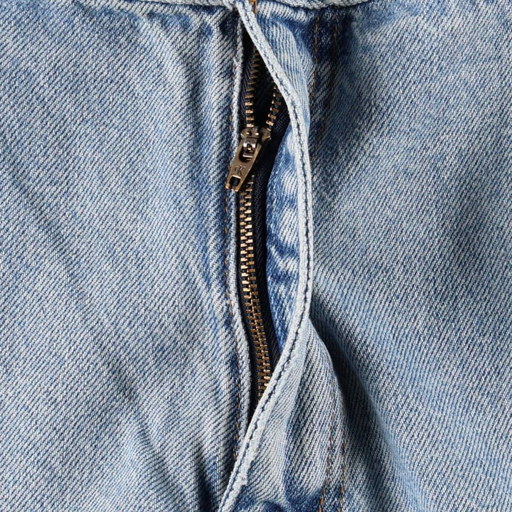 1990'S Calvin Klein Jeans Tapered Denim Pants, Made in USA, Men's Size W35 (approx.), Vintage cotton blue type Vintage Second Hand