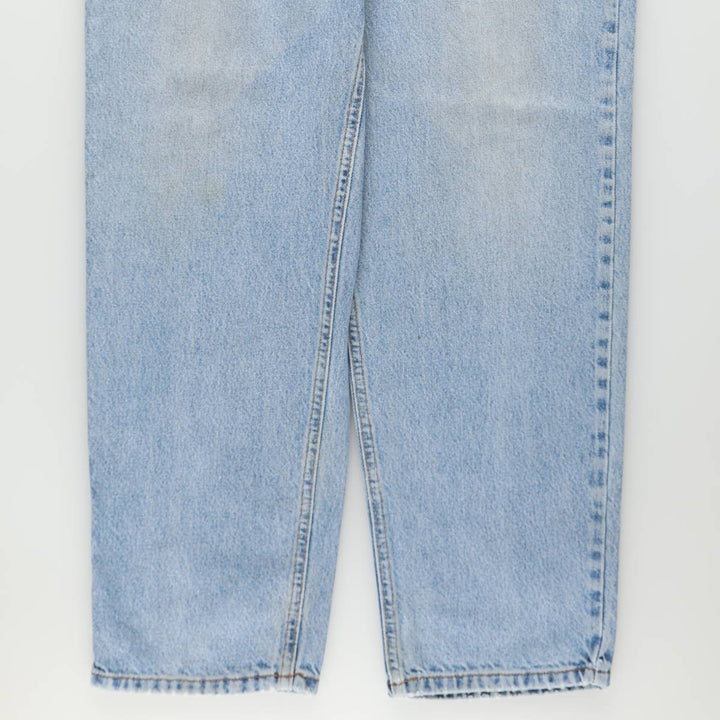 1990'S Calvin Klein Jeans Tapered Denim Pants, Made in USA, Men's Size W35 (approx.), Vintage cotton blue type Vintage Second Hand