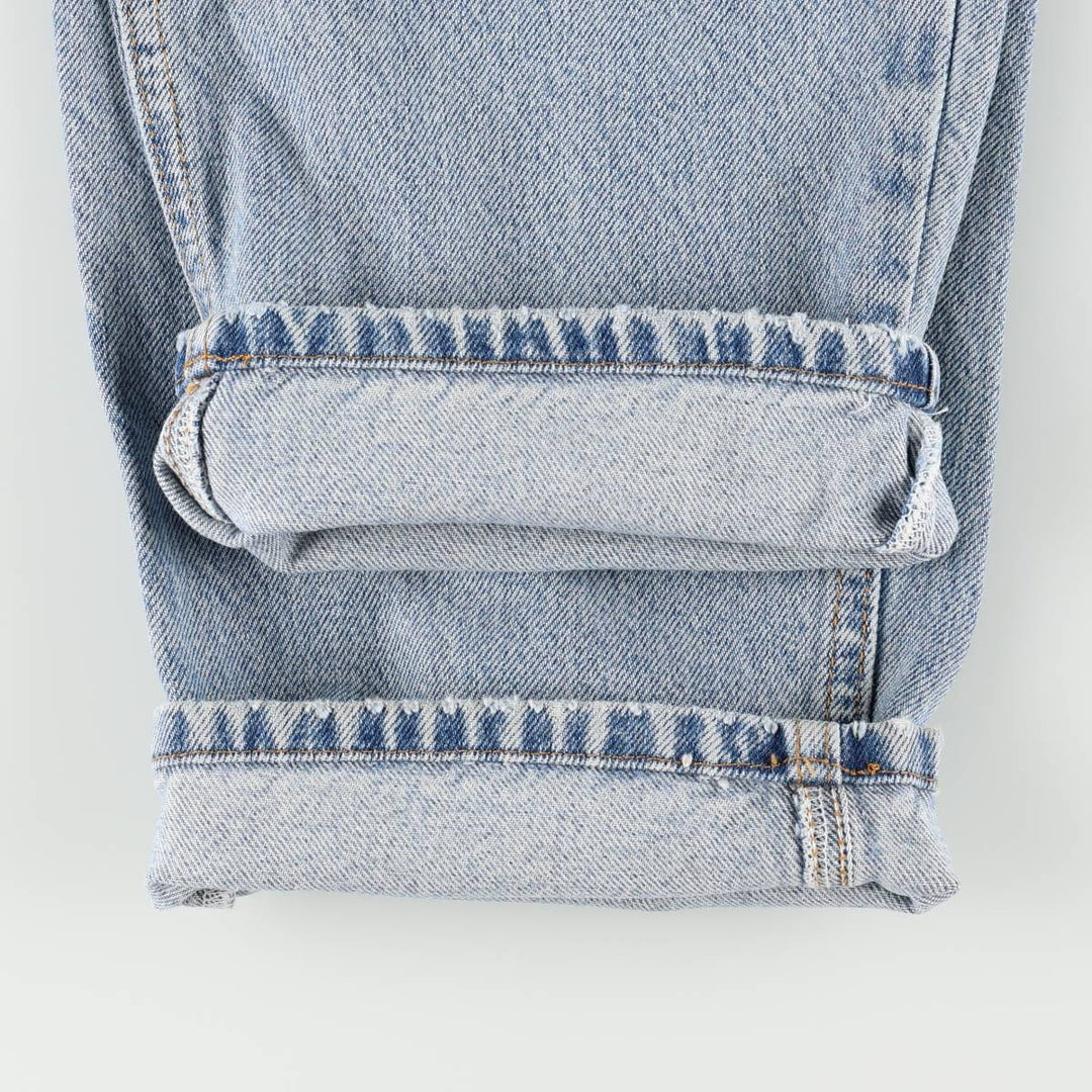 1990'S Calvin Klein Jeans Tapered Denim Pants, Made in USA, Men's Size W35 (approx.), Vintage cotton blue type Vintage Second Hand