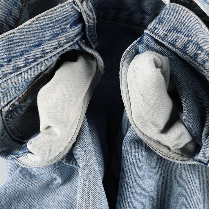 1990'S Calvin Klein Jeans Tapered Denim Pants, Made in USA, Men's Size W35 (approx.), Vintage cotton blue type Vintage Second Hand