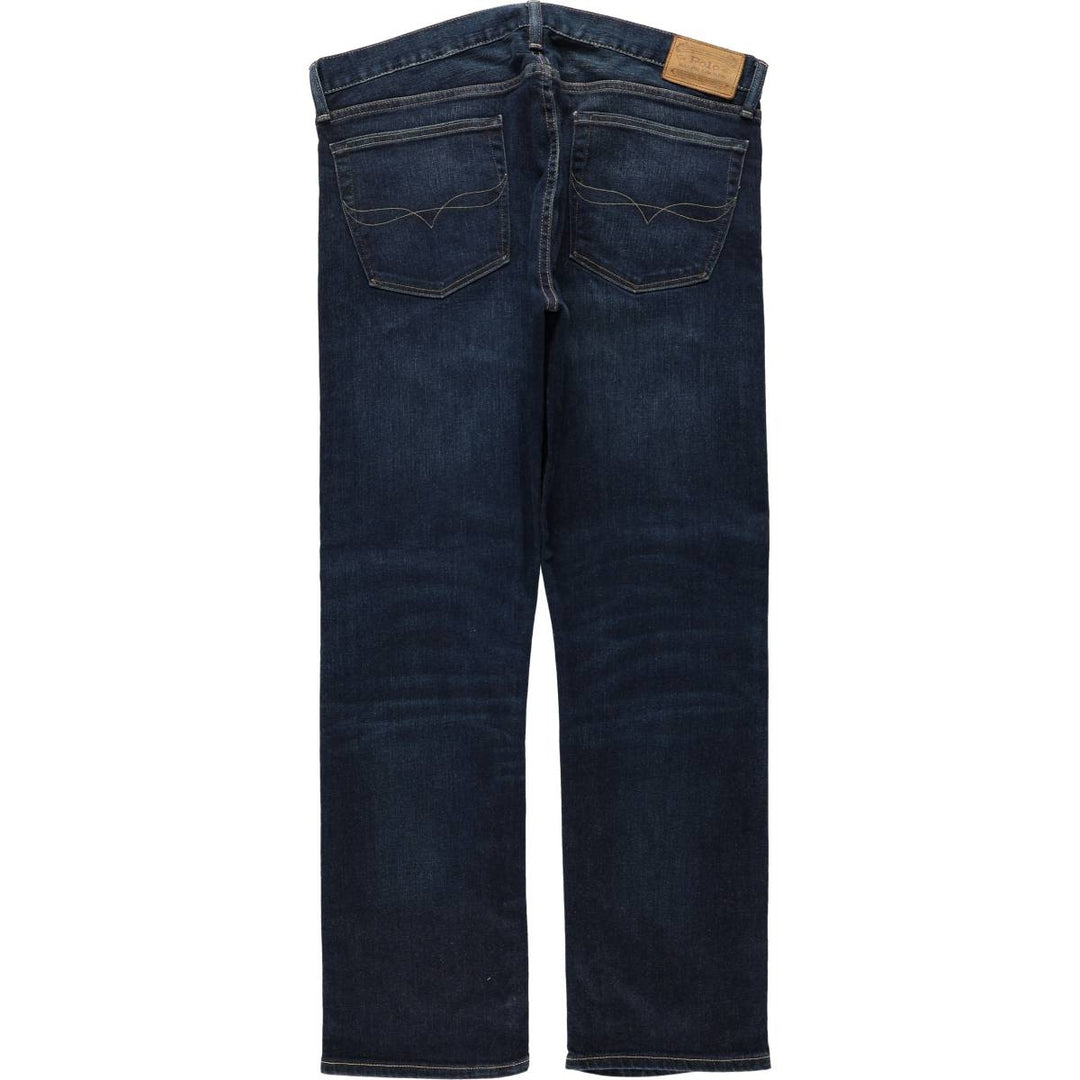 Ralph Lauren POLO RALPH LAUREN Men's Straight Denim Pants, Size W38 cotton blue type Vintage Second Hand