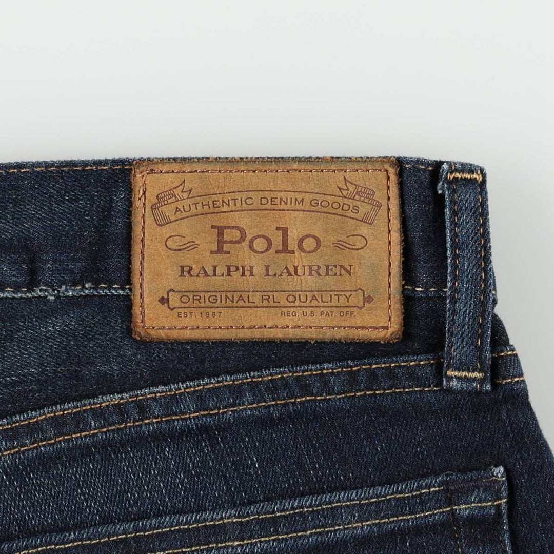 Ralph Lauren POLO RALPH LAUREN Men's Straight Denim Pants, Size W38 cotton blue type Vintage Second Hand