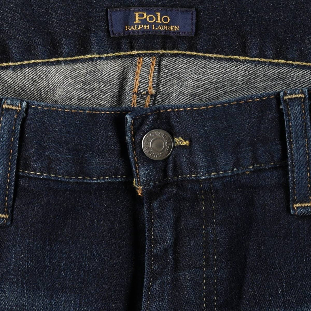 Ralph Lauren POLO RALPH LAUREN Men's Straight Denim Pants, Size W38 cotton blue type Vintage Second Hand
