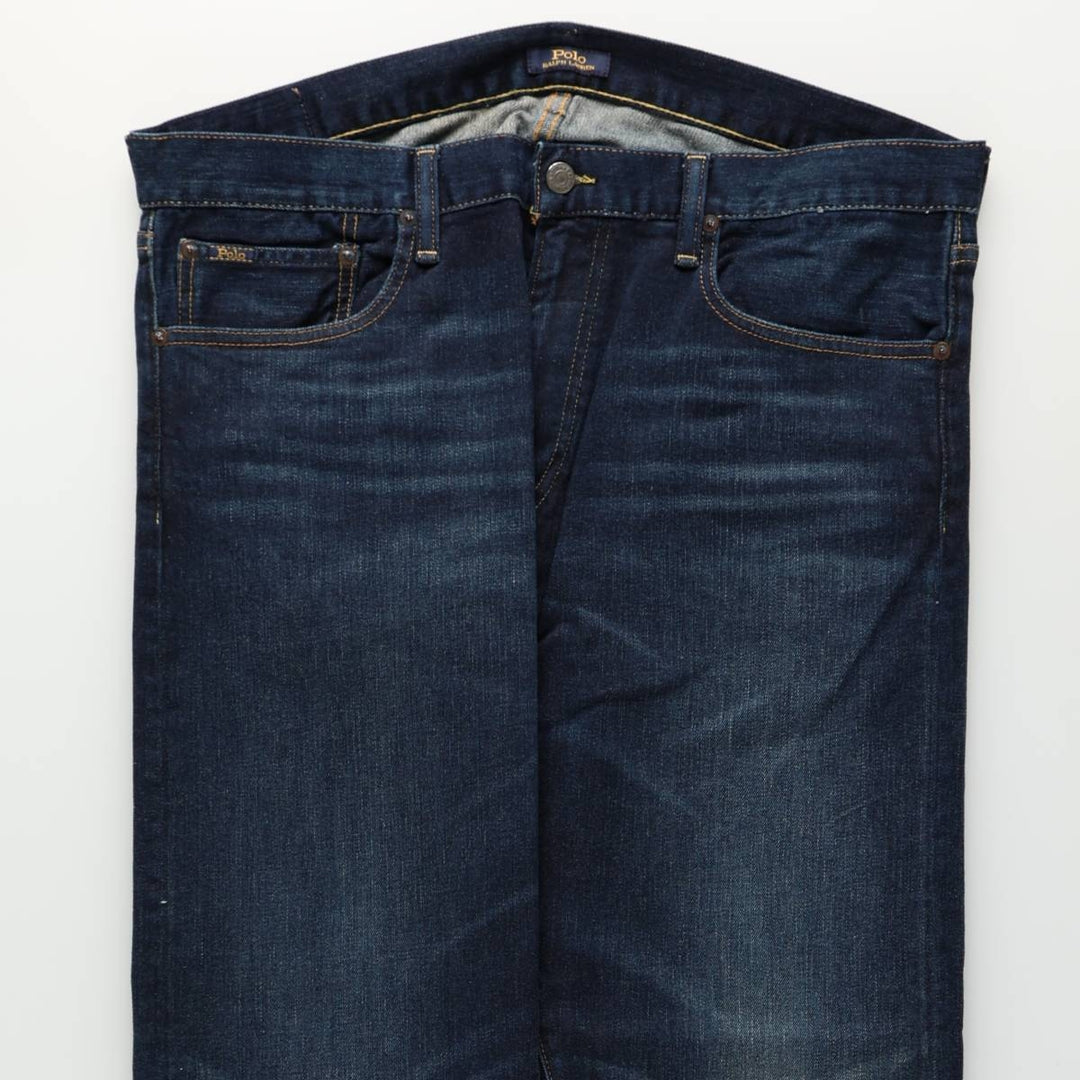 Ralph Lauren POLO RALPH LAUREN Men's Straight Denim Pants, Size W38 cotton blue type Vintage Second Hand