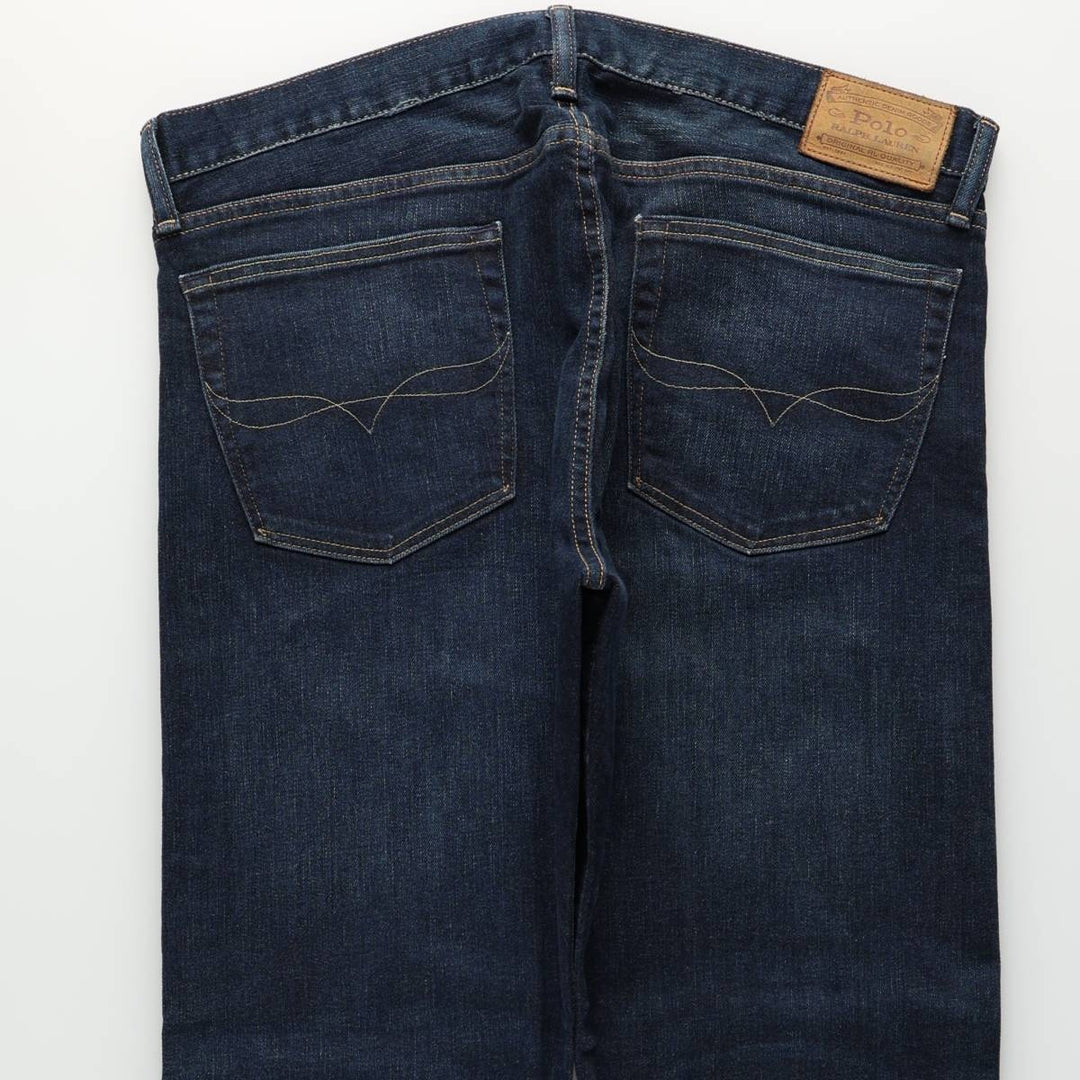 Ralph Lauren POLO RALPH LAUREN Men's Straight Denim Pants, Size W38 cotton blue type Vintage Second Hand