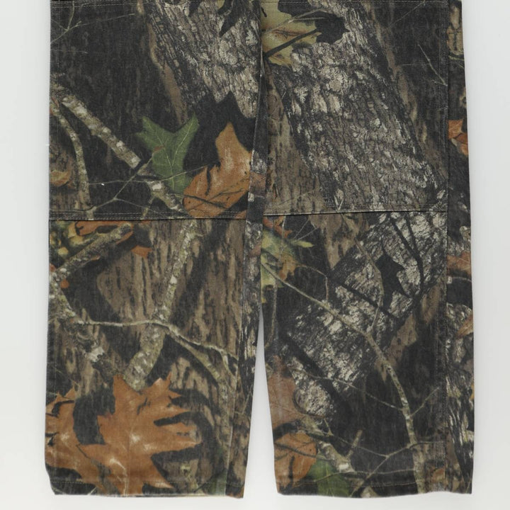 Wrangler Camouflage Pattern Realtree Camo Tapered Denim Pants, Men's Size W34 cotton Khaki type Vintage Second Hand