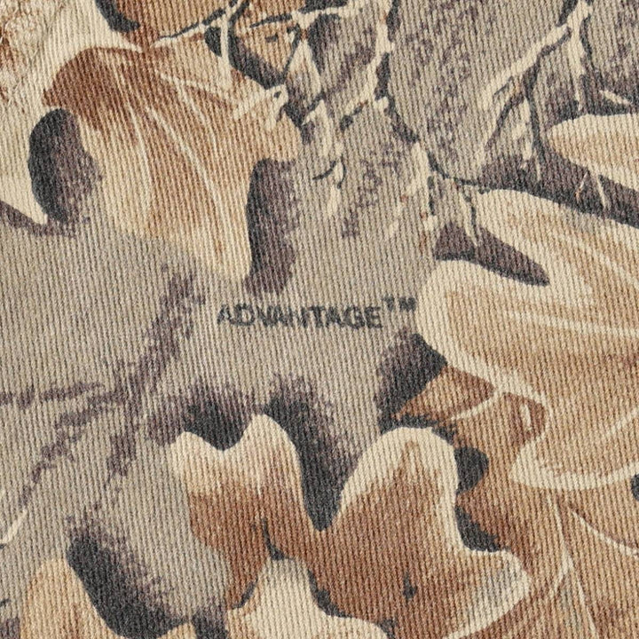 Wrangler Camouflage Pattern RealTree Camo Tapered Denim Pants, Made in USA, Men's W35 (approx.) cotton brown type Vintage Second Hand