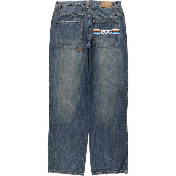 90s-00'S ROCA WEAR Tapered Denim Pants, Men's W36 (approx.), Vintage unclear blue type Vintage Second Hand