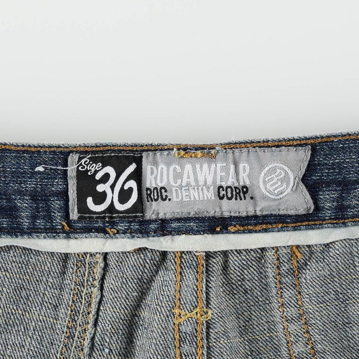 90s-00'S ROCA WEAR Tapered Denim Pants, Men's W36 (approx.), Vintage unclear blue type Vintage Second Hand