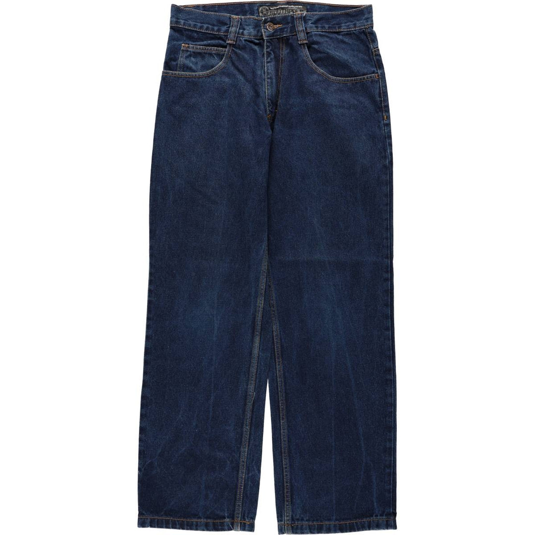 SOUTHPOLE Straight Denim Pants, Men's W32 (approx.) cotton blue type Vintage Second Hand