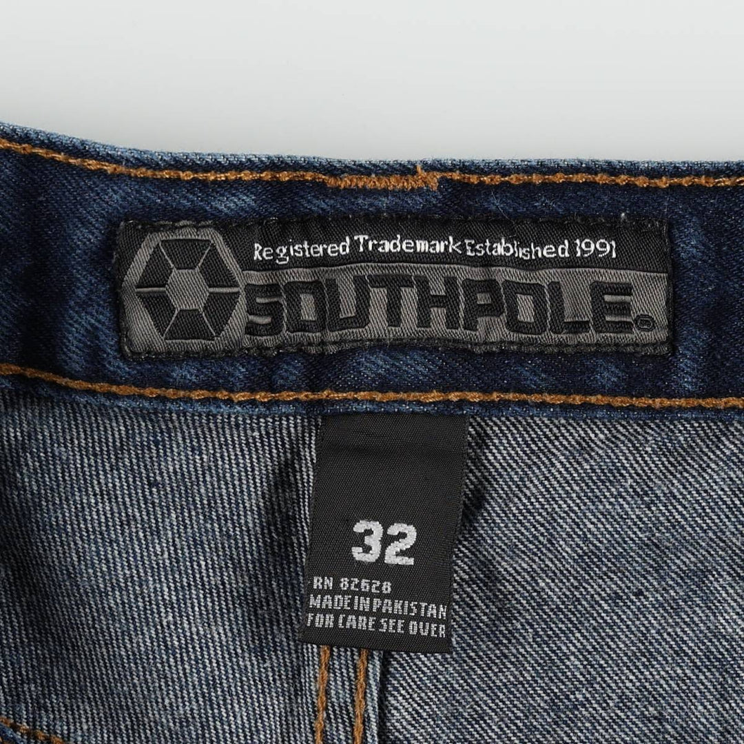 SOUTHPOLE Straight Denim Pants, Men's W32 (approx.) cotton blue type Vintage Second Hand
