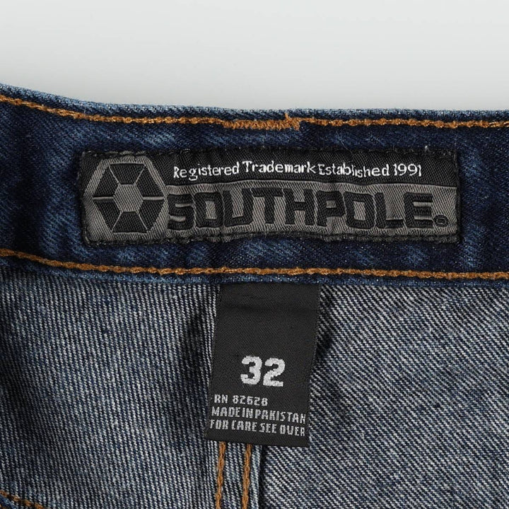 SOUTHPOLE Straight Denim Pants, Men's W32 (approx.) cotton blue type Vintage Second Hand